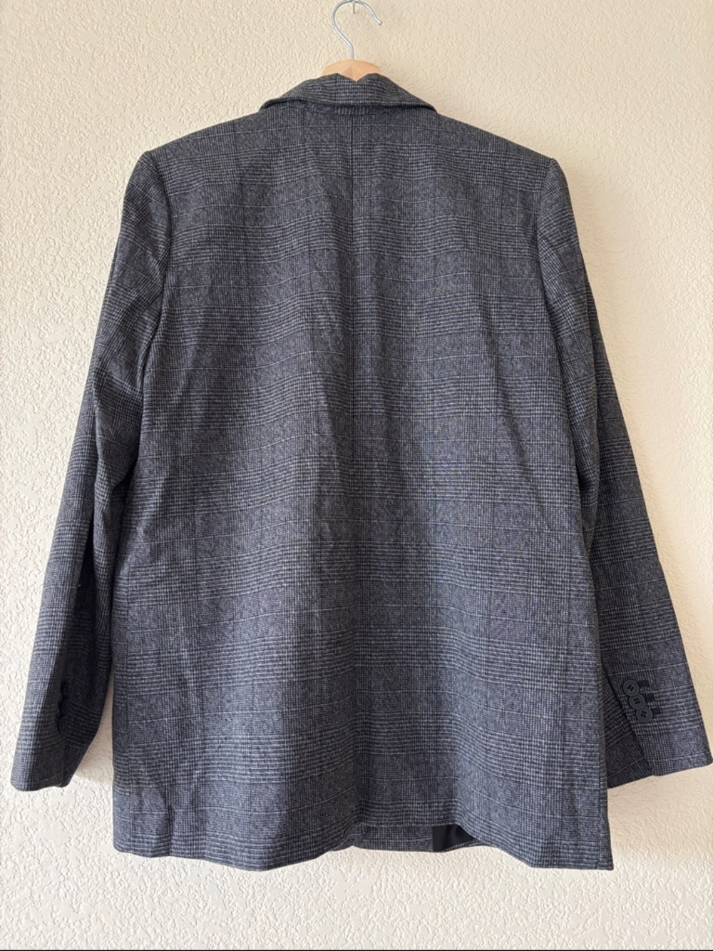 Treasure & Bond Charcoal Glen Plaid Two-Button Blazer - Picture 4 of 4
